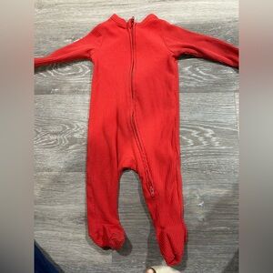 Old Navy Bright Red Kids Footie One Piece
